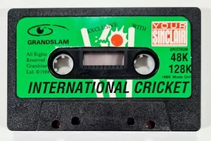 ©1988 GRANDSLAM Sinclair ZX Spectrum 48/128K Kassette/Tape INTERNATIONAL CRICKET - Picture 1 of 1