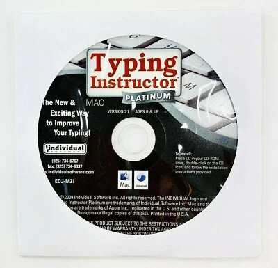  Typing Instructor Platinum Software Macintosh/Universal 2009 English Spanish - Image 1 of 4
