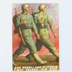 Postkarte Militär A Farben Zwei Peoples, Ein Sieg – Zwei Volker, V - Bild 1 von 2