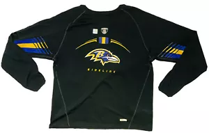 *Neu ohne Etikett* Reebok NFL Baltimore Ravens Herren schwarz Speed Wick Langarmshirt; L - Bild 1 von 8
