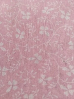 Laura Ashley Single Pink Cotton Bed Cover 46x74 Inch Ditsy Cottage Core Lined  - Image 1 of 3