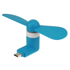 Mini Mobile Micro USB Samsung Android Téléphone Portable Bleu Téléphone Ventilateur Silencieux - Photo 1 sur 5
