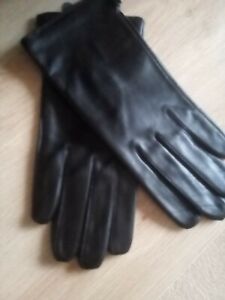 Pata De Nieve Harris Tweed & Leather guantes señoras con Piel Sintética Fucsia Tallas S M L
