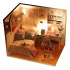 1:24 Puppenhaus Miniatur zum Selbermachen Puppenhaus Kits Schlafzimmer Modell Handwerk Weihnachtsgeschenke