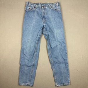 Jeans Levi's 550 Para Hombres 36x32 Calce Relajado Hechos en EE. UU. Naranja Pierna Cónica Azul Denim - Imagen 1 de 6