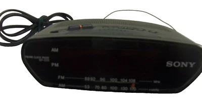 Sony ICF-C211 Dream Machine AM/FM Alarma Reposo Reloj Radio Negro Batería Respaldo Foto 1 de 4