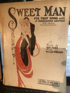 Partituras Sweet Man 1925 Omaha Black Composer Maceo Pinkard - Imagen 1 de 1