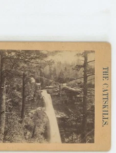Wasserfall in den Catskills NY New York Stereoview - Bild 1 von 4