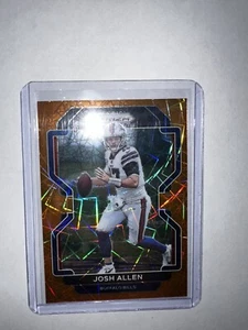 2021 PRIZM JOSH ALLEN Orange Lazer Prizm Refractor  - Picture 1 of 10