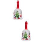  2 Pc Toys for Babies Nordic Decor Christmas Bell Stainless Steel