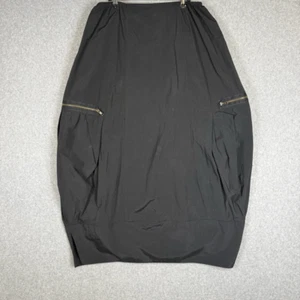 Vintage Hanna for Journee Juniors Size 3 Black Nylon Midi Length Skirt USA - Picture 1 of 7