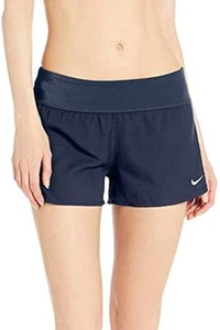 NWT Nike Swim Womens Solid Element Swim Boardshort Navy Size L NESS9389 $50 - Picture 1 of 6
