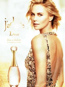 Publicité Advertising 520  2016  eau toilette Lumière J'Adore Dior & Ch. Theron - Picture 1 of 1