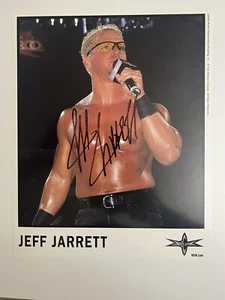 JEFF JARRETT SIGNED AUTOGRAPHED WCW WWF WWE WRESTLING 8X10 ORIGINAL PROMO PHOTO - Picture 1 of 2