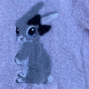 H&M Thumper Bambi Blue Eyed Rabbit Sweater Girls 6 7 8 BID 4 CHARITY ❤️blt7m86 - Picture 1 of 13
