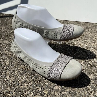 Zapatos Rieker Antiestrés Mujer Talla 38 EE. UU. 7 Ballet Pisos Gris Astilla Sin Cordones Foto 1 de 4