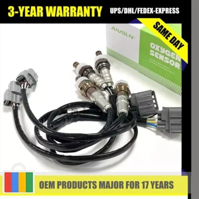 For Honda Accord Odyssey Pilot Ridgeline Acura MDX RL TL 3.5L Oxygen Sensor 4x - Image 1 of 4
