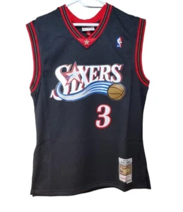 NBA Allen Iverson #3 76ers Mitchell & Ness Swingman Road Jersey Men’s Large NEW - Picture 1 of 7