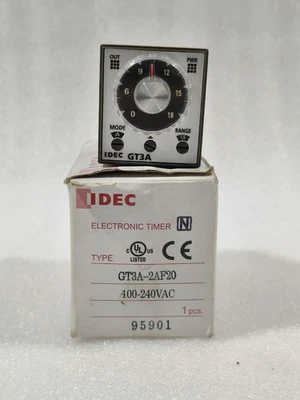 IDEC GT3A- 2AF20 ELECTRONIC TIMER VOLTAGE 100-240VAC FREE FAST SHIPPING - Image 1 of 4