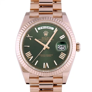 Rolex Day-date 40 228235 Olive green/Roma Dial  - Picture 1 of 8