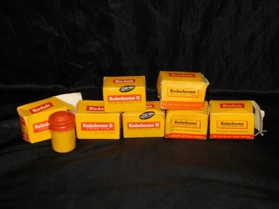 Lote De Colección 7 Kodak Kodachrome 36 mm Película Color K135 En Cajas Caducada 1959 Foto 1 de 4