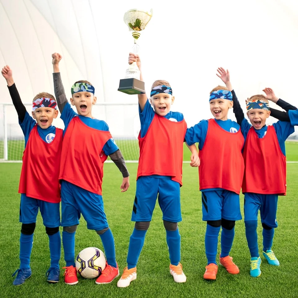 6 piezas bandas para sudar niños diademas para deportes transpirables elásticas niños sudor... Foto 1 de 4