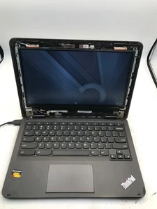 Lenovo ThinkPad ChromeBook Intel Celeron 11" NO HDD -BOOTS/MISSING BEZEL -MZ - Picture 1 of 6