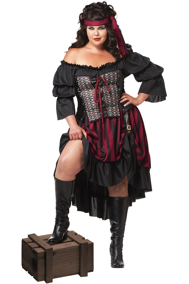 Pirate Wench Adult Plus Size Halloween Costume 3x