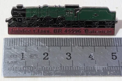 Insignia esmaltada Bahamas British Railways Jubilee Class 45596 Foto 1 de 2