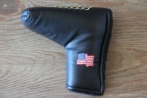 Cubierta de cabeza Bettinardi Bee negra bandera de Estados Unidos vintage - Imagen 1 de 3