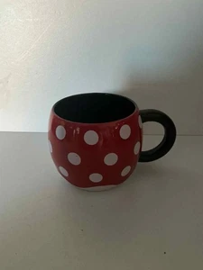 Disney Store 25 Aniversario Minnie Mouse Taza Lunares Café Té Rojo - Imagen 1 de 3