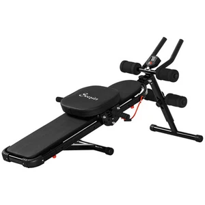Multi-Workout Ab Machine Foldable Abdominal Cruncher Sit Up Bench Side Shaper - Picture 1 of 11