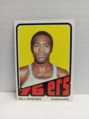 1972-73 Topps - Bill Bridges #17 en muy buen estado-excelente estado Philadelphia 76ers Foto 1 de 2