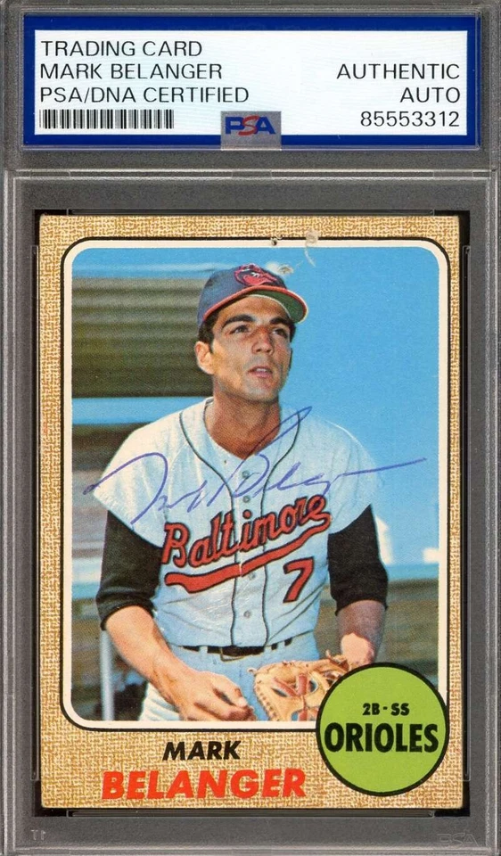 Mark Belanger PSA DNA Vintage Signed 1968 Topps Autograph - Image 1 of 1