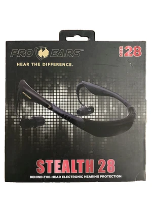 Pro Ears PEEBBLK Stealth 28 28 dB Behind The Head Black Adult 1 Pair - Image 1 of 4