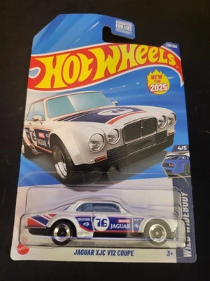 2025 Hot Wheels #238 Wild Widebody 4/5 JAGUAR XJC V12 COUPE White New Model - Image 1 of 2