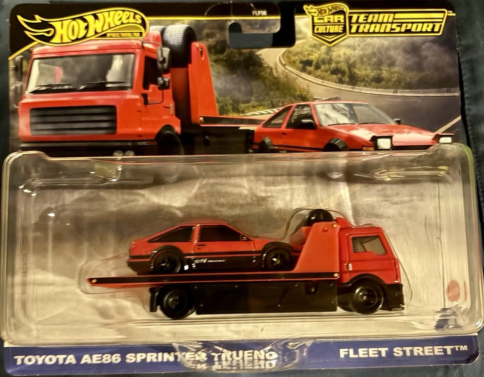 Toyota AE86 Sprinter Trueno y Fleet Street 2025 Hot Wheels Team Foto 1 de 1