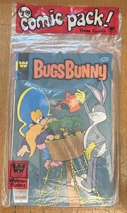 Whitman Comic Pack 3 Pack Sealed Bugs Bunny Road Runner 40 cent Cover Prices - Picture 1 of 6