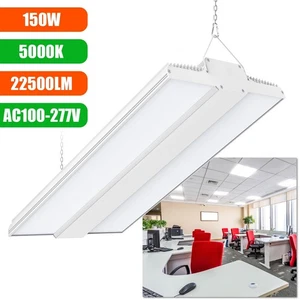 LED Linear High Bay Light 150W 22500LM Dimmable 5000K Garage Shop Lights Fixture - Picture 1 of 14