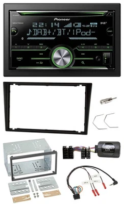 Pioneer Bluetooth Lenkrad DAB 2DIN USB CD Autoradio für Opel Corsa C Omega B Agi - Bild 1 von 4
