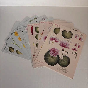 Donna Dewberry wiederverwendbare Lehranleitungen ein Strich saisonale Blumen 9x11,5 Karten - Bild 1 von 23