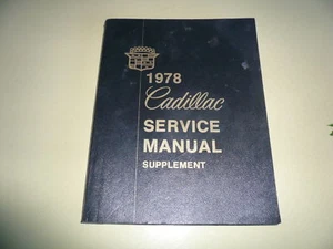 Cadillac 1978 manual de servicio suplemento vintage - Imagen 1 de 3