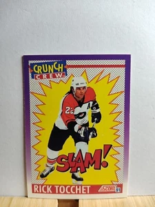 RICK TOCCHET ๐1991 SCORE #302 FLYERS "Crunch crew" NHL Hockey Card๐ - Picture 1 of 2