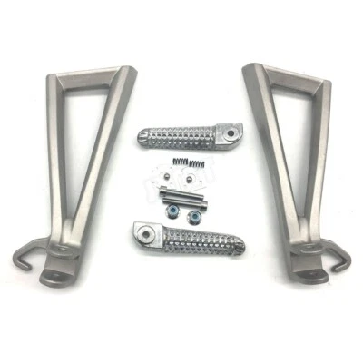 For Yamaha YZF-R6 2006-2016 Motorcycle Rear Passenger Foot Pegs Bracket Silver - Image 1 of 4