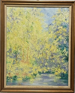 MCM Impression Painting of a Forest Glade at Springtime - Sigrid - Picture 1 of 20