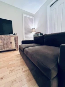 Crate And Barrel Lounge Deep Sofa 93" Depth 46" - Picture 1 of 2