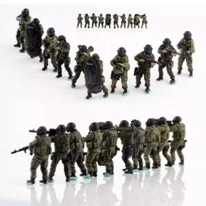 Lot de 10 ingénieurs lourds d'infanterie de combat russe moderne fini 1/72 - Photo 1/5