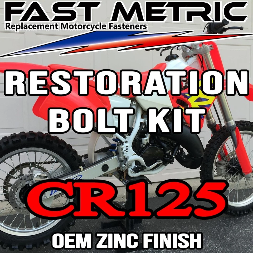 Kit de pernos de restauración Honda CR 125 1993-1997 en acabado galvanizado | AHORRA $$$$ Foto 1 de 4