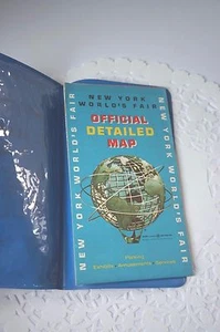 1964-65 New York World's Fair Official Detailed Map in Blue Folio - Picture 1 of 5