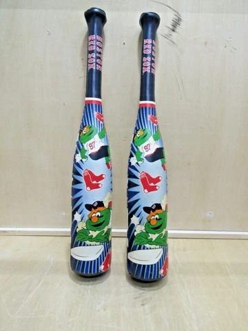 2 Boston Redsox Mini Souvenir Baseball Soft  Bat Collectible Rawlings 2011 MLBP Cover